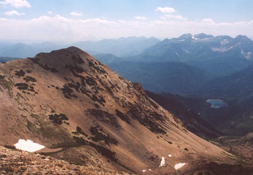 South American Fork Twin Peak from main summit