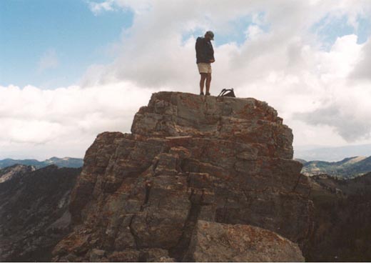 Al on east summit of Devil's Castle