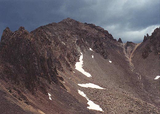 View of Mt. Sneffels from near Blue Lakes Pass